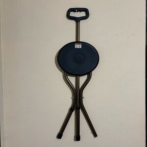 Portable Adjustable Height Folding Cane Seat from Drive Medical